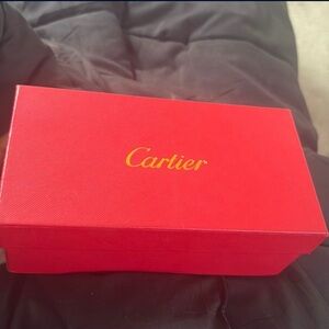Cartier Luxurious Red Box with Gold Logo
